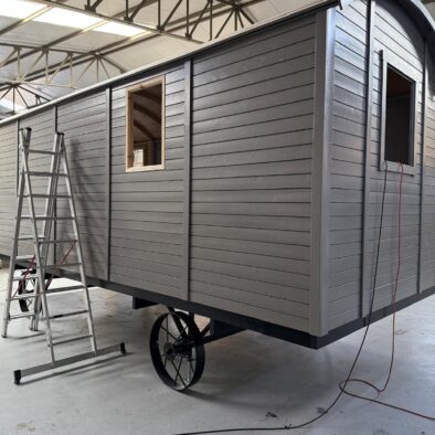 a gallery featuring shepherd's huts in Portugal